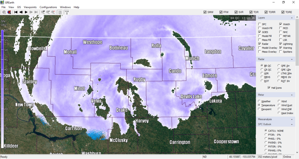 WSI Snow Color Table GRLevelX Users